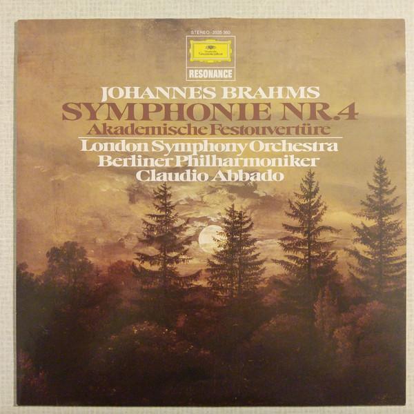 LP Record JOHANNES BRAHMS , LONDON SYMPHONY O - Symphonie Nr.4 / Akademische Festou 2535360 Deutsche Grammo 1979 Germany Classical Used