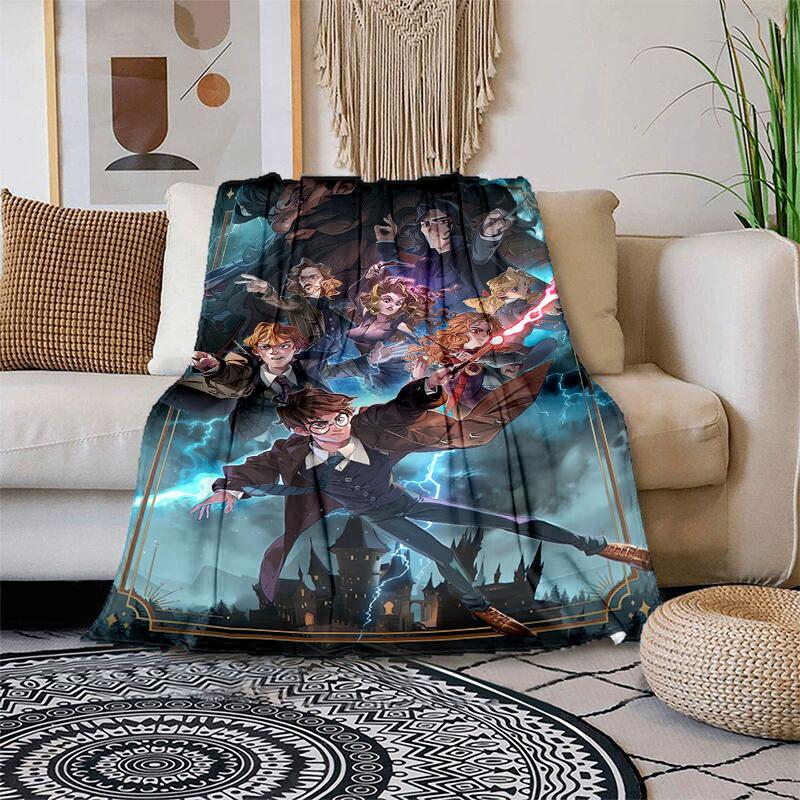 1pc Magical Adventures Cartoon Blanket,Portable Throw for Travel & Camping, All Season Cozy Blanket,Ideal Gift 80cmx120cm