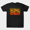 Men Black Print T-shirt Mountain Bike No-Cut Transfer Paper Print Cotton Tshirt
