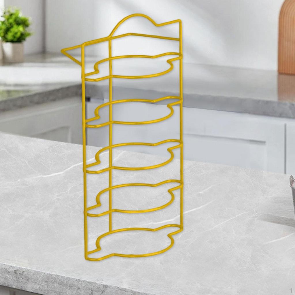 Expandable Countertop Shelves Dish Storage Rack Pot Side Stand Kitchen Shelf