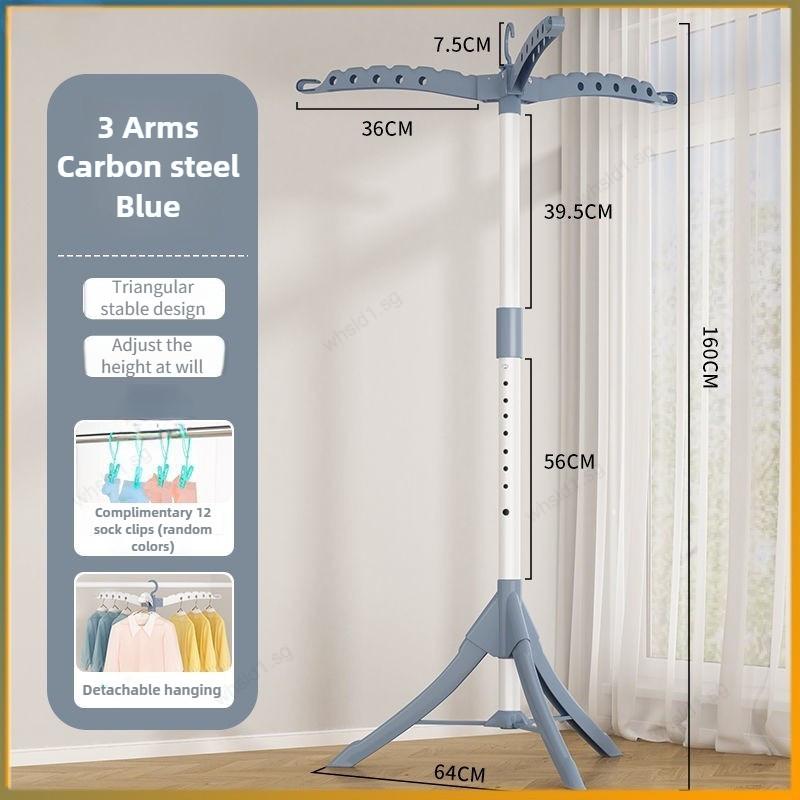 Haushalt Faltbarer Bodenwäscheständer Multifunktionaler Innenbalkon-Wäscheständer Abnehmbarer Baby-Kinder-Kleiderbügel