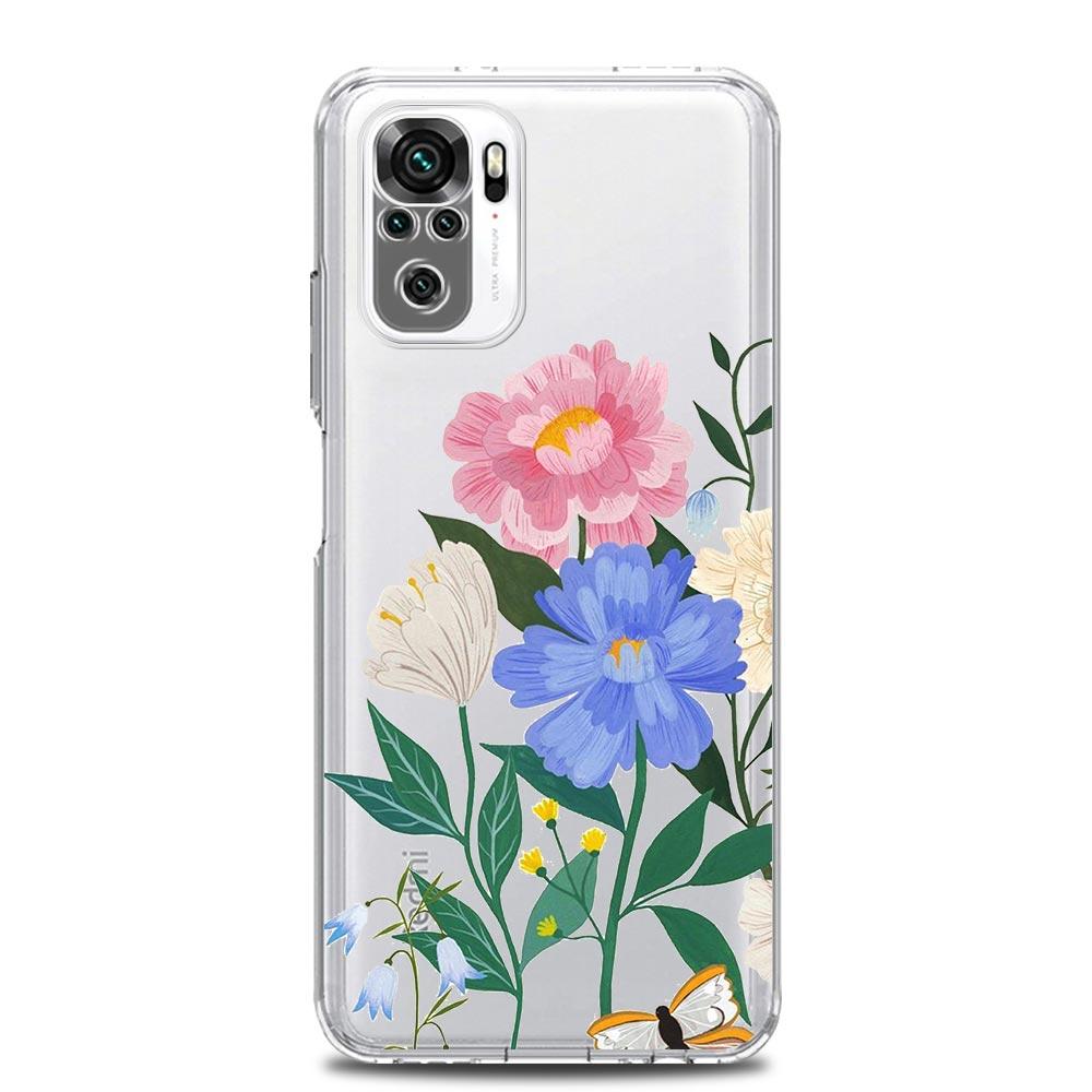 sunflower Lavender Flower Clear Phone Case For Xiaomi Redmi Note 12 10C 10 11 9 8 Pro Plus 9S 7 8T 9T 9A 8A 9C K50 K40 Cover