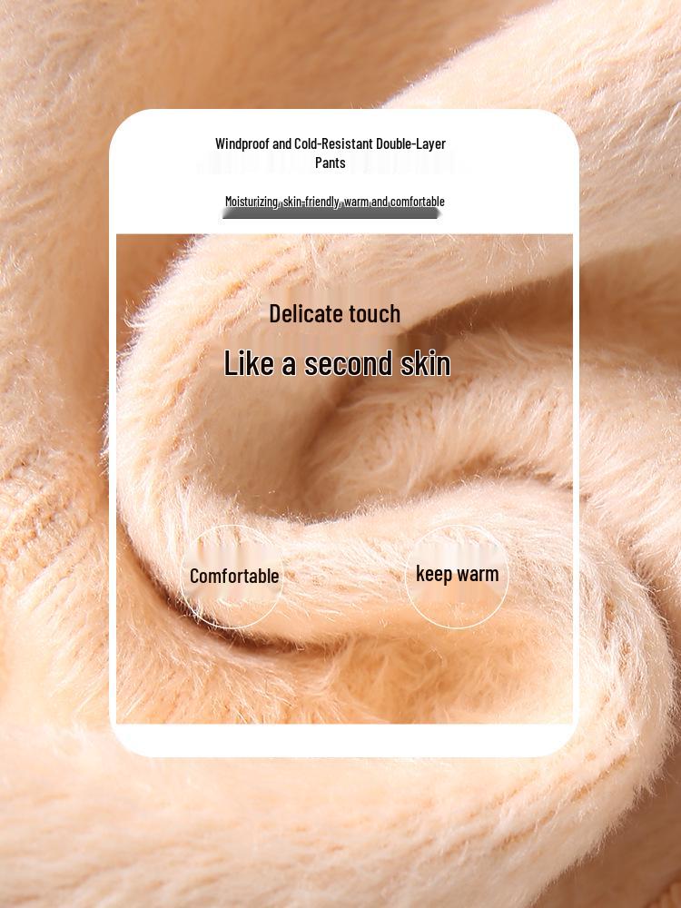 Autumn/Winter Slimming Plus Size Fleece-Lined Mesh Leggings - Vertical Stripe Velvet Pantyhose