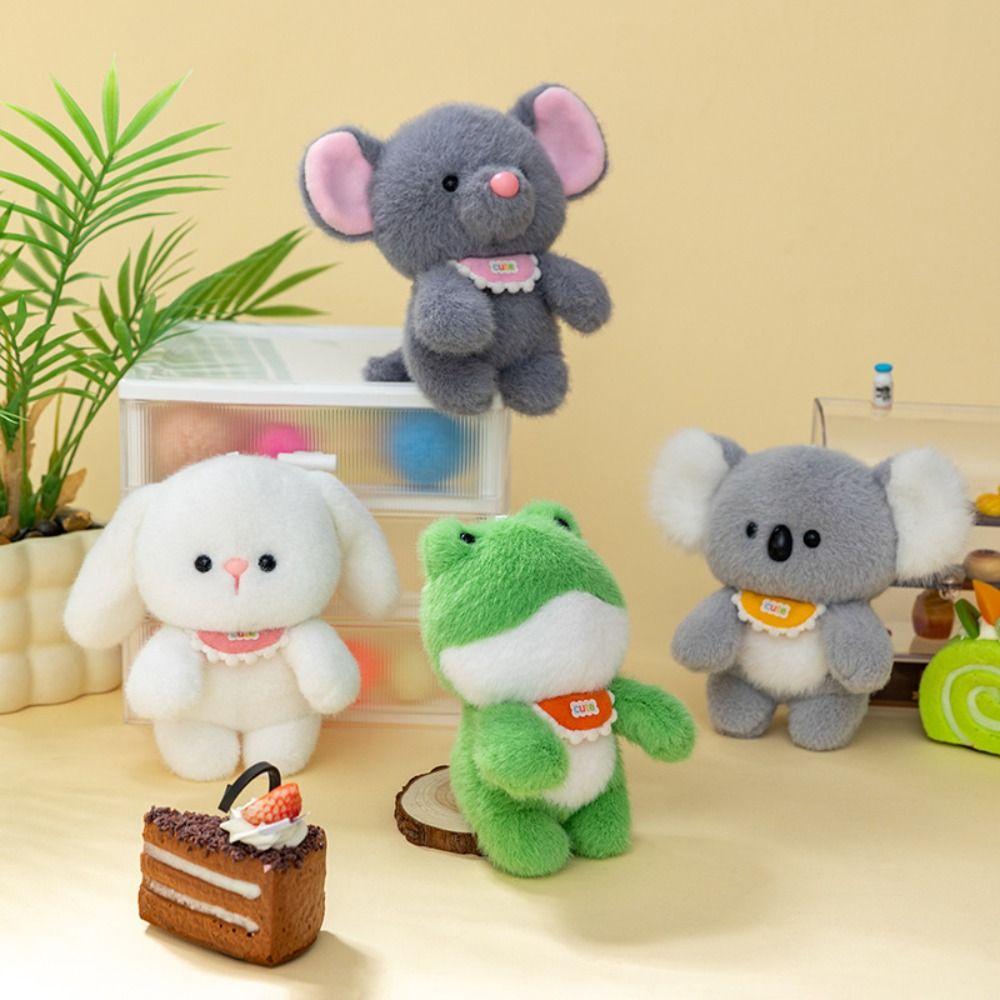 PP Cotton Plush Desktop Buddy Toy Fluffy Frog Plush Doll Creative Koala Plush Toy Birthday Gifts