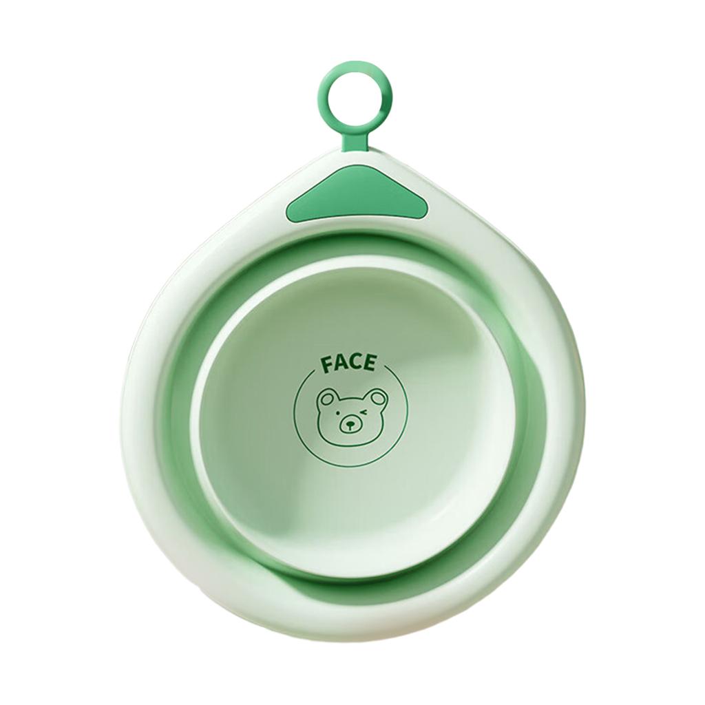 Portable Foldaway Baby Bathing Tub for Home Travel Compact Design Toddler Washbasin Anti Fall Cartoon Pattern