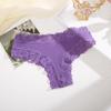 FINETOO Cotton Panties for Women Floral  Lace Briefs Comfortable Underwear Female Underpants Solid Color Pantys Lingerie S-XL