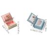 Creative Engagement Ring Case Velvet Jewelry Packaging Durable Book Shape Ring Box  Travel