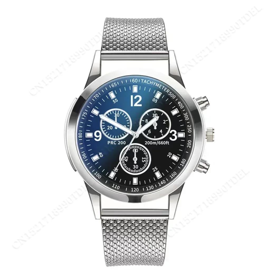 Men Watches Luxury Band Round Watch Fashion Blu-ray Roman Watch for Man Relojes Para Hombre