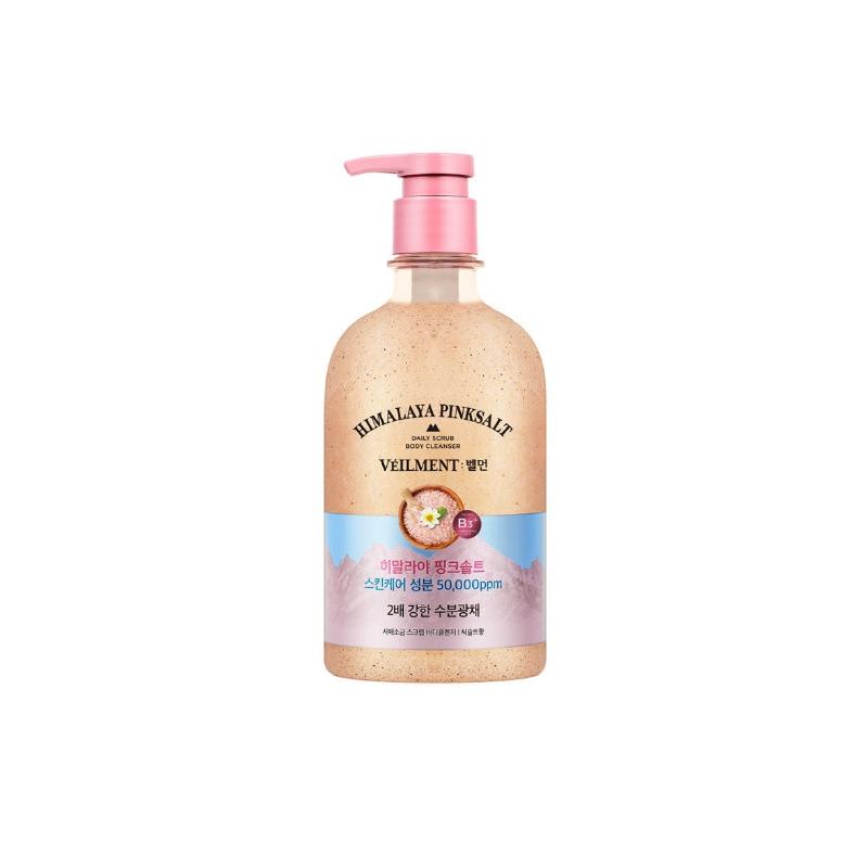

[VEILMENT] Natural Spa Glow Scrub Body Wash (600g) - [Options: Black Rose / Jasmine / Himalaya Pink Salt] Himalaya Pink Salt