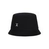 VARZAR VA Curved Logo Short Visor Bucket Hat Black