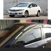For Honda Civic 9th 2012 2013 2014 2015 Car Body Styling Sticker Plastic Window Glass Wind Visor Rain/Sun Guard Vent Parts