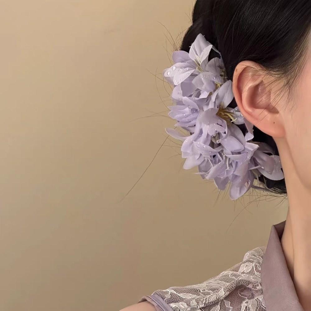 15cm Artificial Flower Hair Clips Elegant Bridal Hair Accessories Flower Hair Pins  for Women