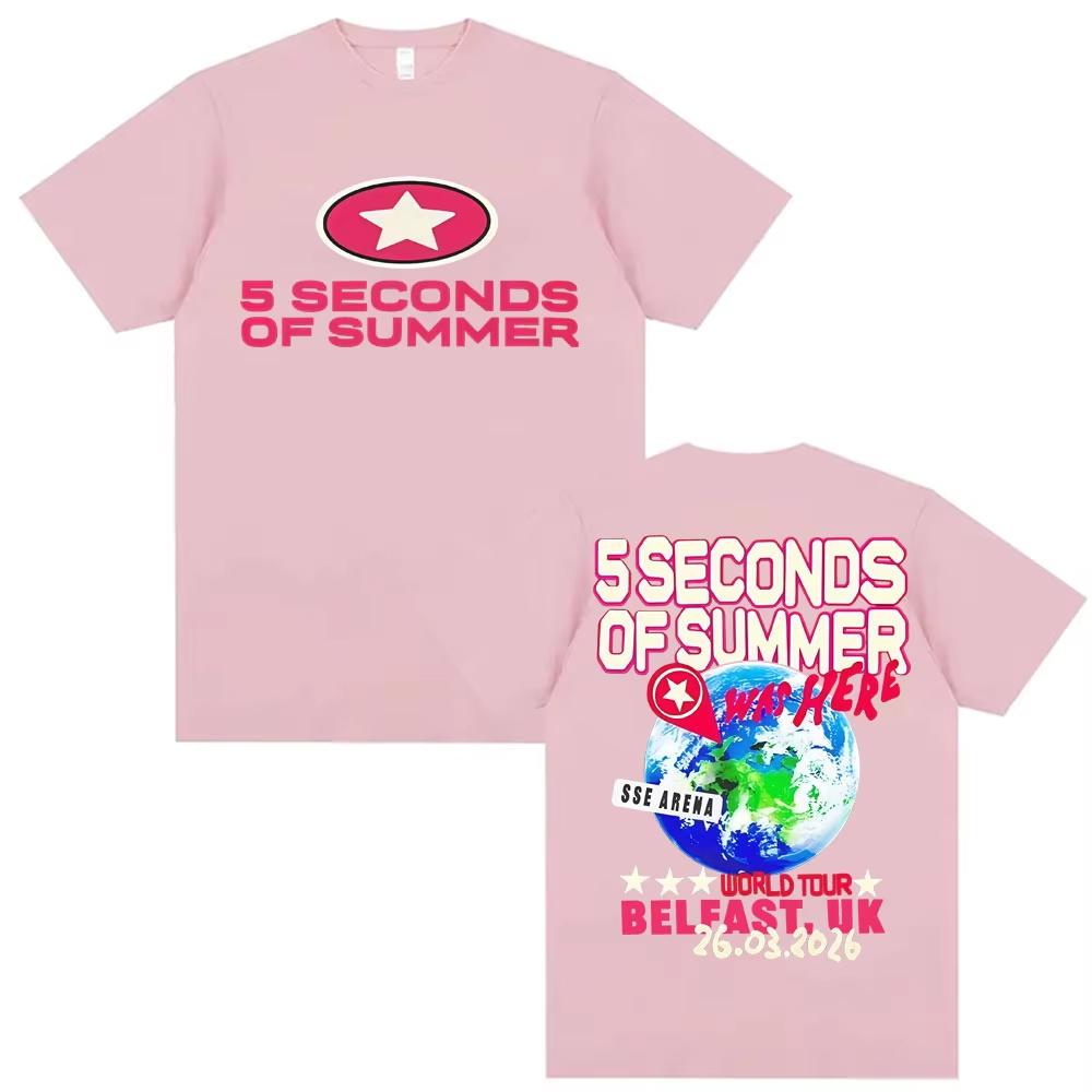 

5 Seconds of Summer Everyones A Star 2026 World Tour Tshirt Unisex Women Hip Hop High Street T Shirts 2026 Summer Top Comfort Tee 4XL