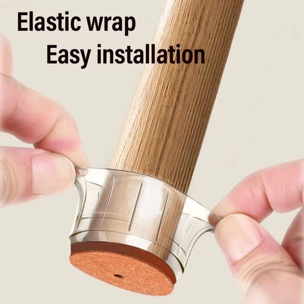 4pcs Anti-Slip Chair Leg Protector Thicked Chair Cap New Scratch-proof Leg Cover