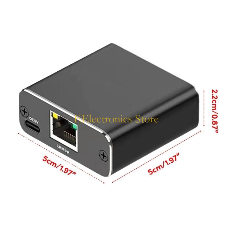 B03C 1000M RJ45 Ethernet Splitter 1 To 2 Cat5/Cat5e/Cat6/Cat7 Adapter Connector Internet Speed Efficient Data Transfer