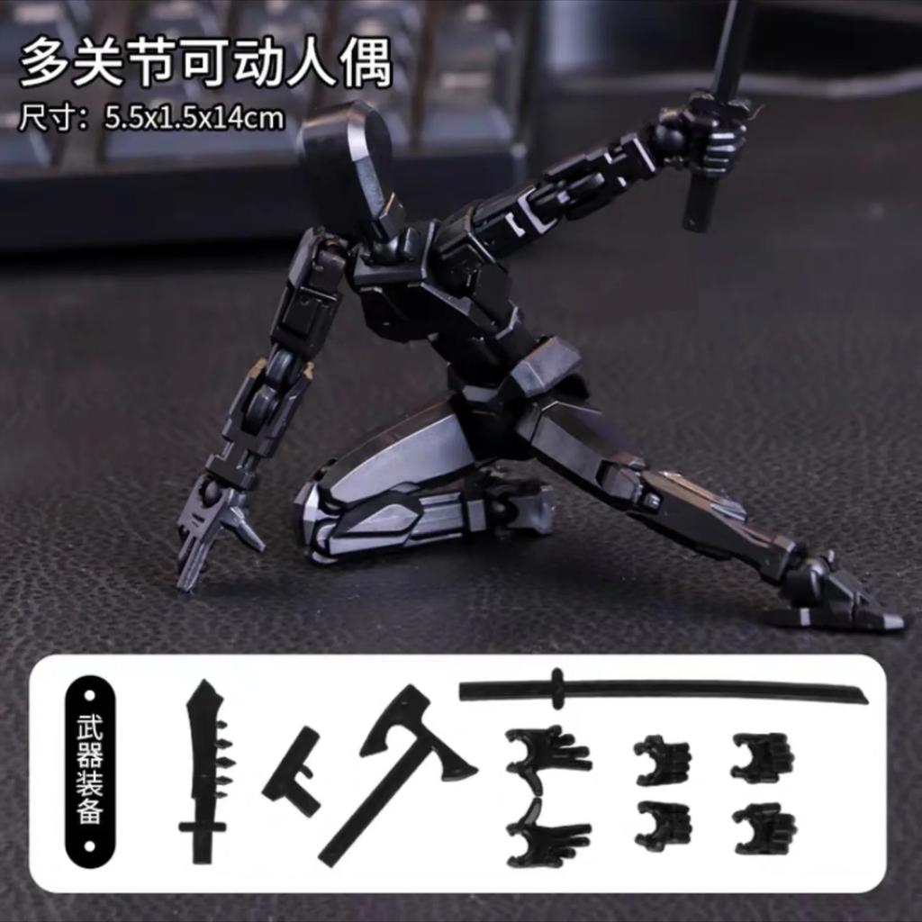 1249pcs Luminous Titan 13 Action Figures T13 Figure 3D Printed Multi-Jointed Movable Lucky 13 Action Figure Nova Figure Dummy