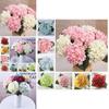 Elegant Faux Artificial Silk Hydrangea Bouquet For Stunning Home And Wedding Decor