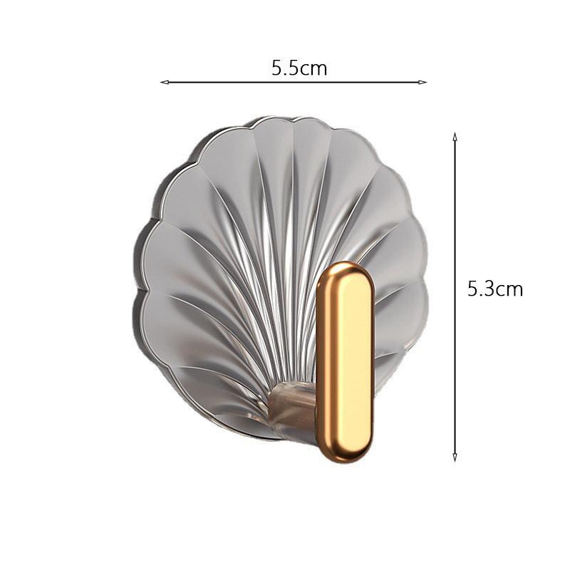 8PCS No Hole Sticky Hooks Powerful Transparent Hooks for Entryway Bedroom Kitchen Storage Multi-functional