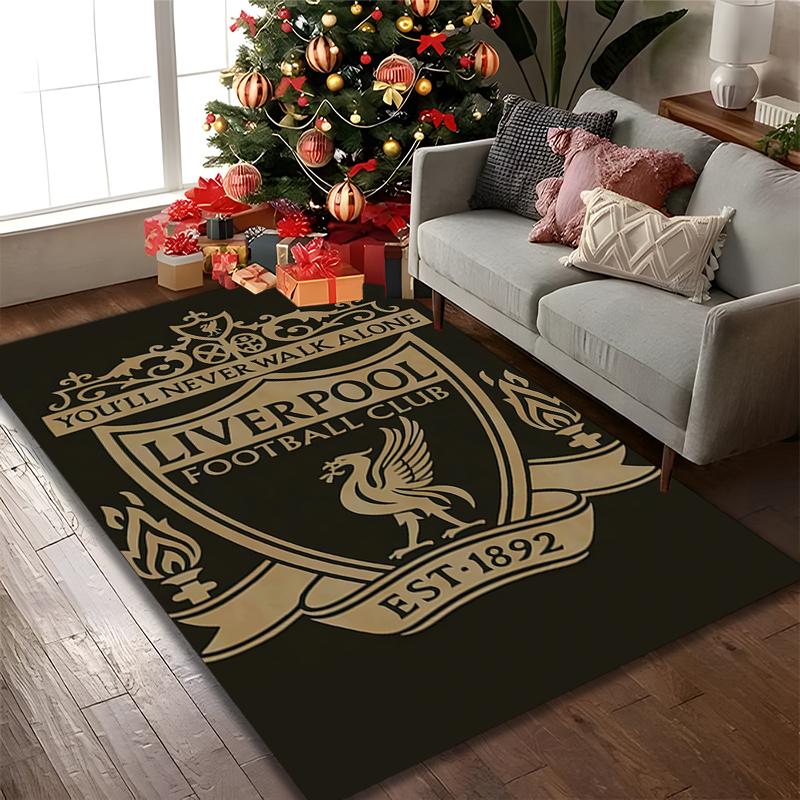 1 Stück Liverpool FC Teppich, Digital Bedruckte Heimstuhl Sofa Matte, Langlebiger Büroflächen Teppich, Schöne Festival Dekorationen