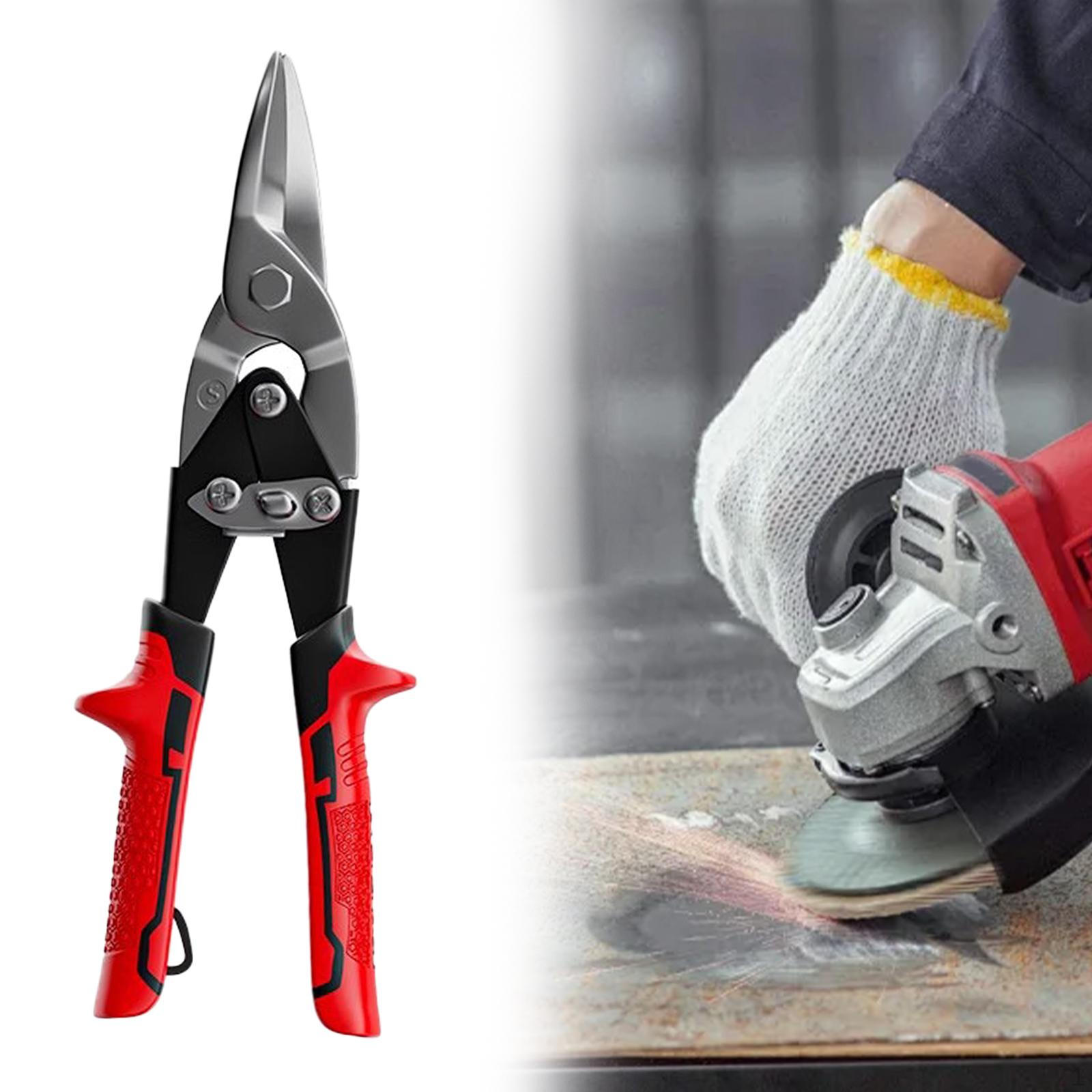 

Авиационные ножницы по металлу, ножницы для резки стали, многоцелевые, профессиональные, с нескользящей ручкой, прочный замок Straight