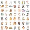 50PCS Comfortable Animal Symbols Stickers Notebooks Luggage Cartoon Personalized Laptop Gift Case DIY Phone Waterproof Sticker