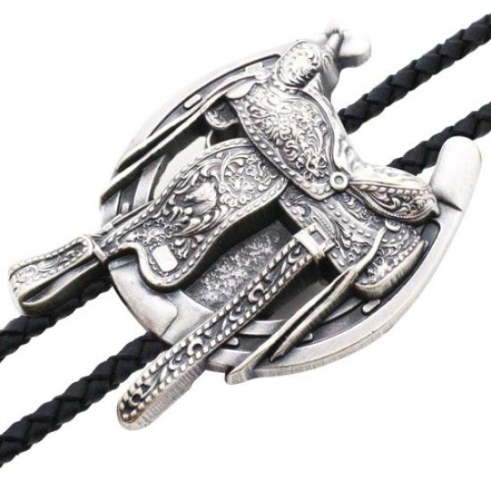 Naszyjnik z kowbojskim krawatem w stylu westernowym Krawat polarny Krawat polo Krawat Bolo prt0154 [Muszki.jp]