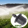 Pack of 50 Adjustable Irrigation Drippers with 360 Degree Water Flow for Precise Watering In Greenhouses and Lawns