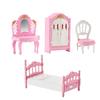 Cute Kawaii Pink 10 Items/Lot Miniature Dollhouse Furniture Acssory Kids Toys Kitchen Cooking Things for Girl Gifts