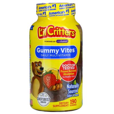 L'il Critters, Gummy Vites codzienna multiwitamina, 190 żelków