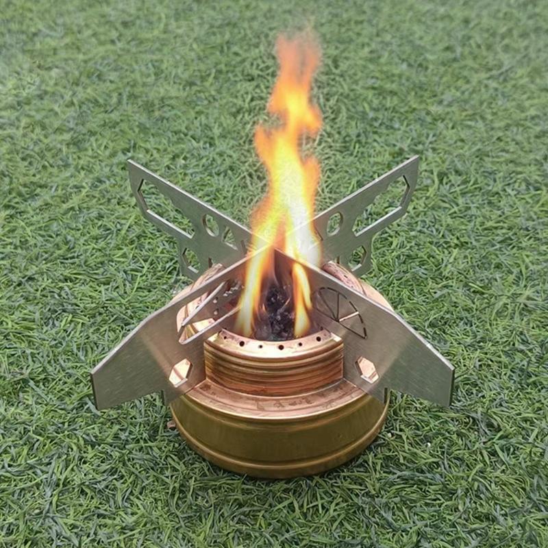 Portable Heat Resistant Alcohols Stove Support Rack Outdoor Camping Burners Bracket Stainless Steels Detachable Bracket