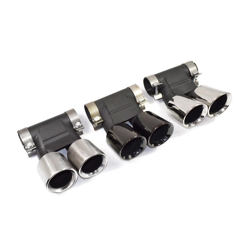 Țeavă de eșapament neagră cu ieșire dublă pentru Porsche 718 Boxster/Cayman 981 GTS Modificare eșapament