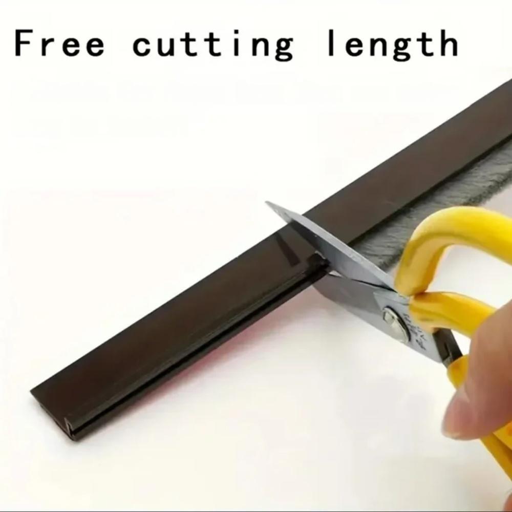 1pc 1mX30mm Brush Seal Strip Door Bottom Seal Strip Insectproof Soundproof Door Bottom Seal Strip Door Stop Self-adhesive Strip