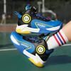 Autumn Winter Children's Basketball Shoes Knob Comfort Leather Basketball Sneakers Kids Non-slip Sports Shoes For Boys Trainers