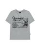 ODDSTUDIO Face Grunge Graphic Regular Fit T-Shirt - Melange Gray