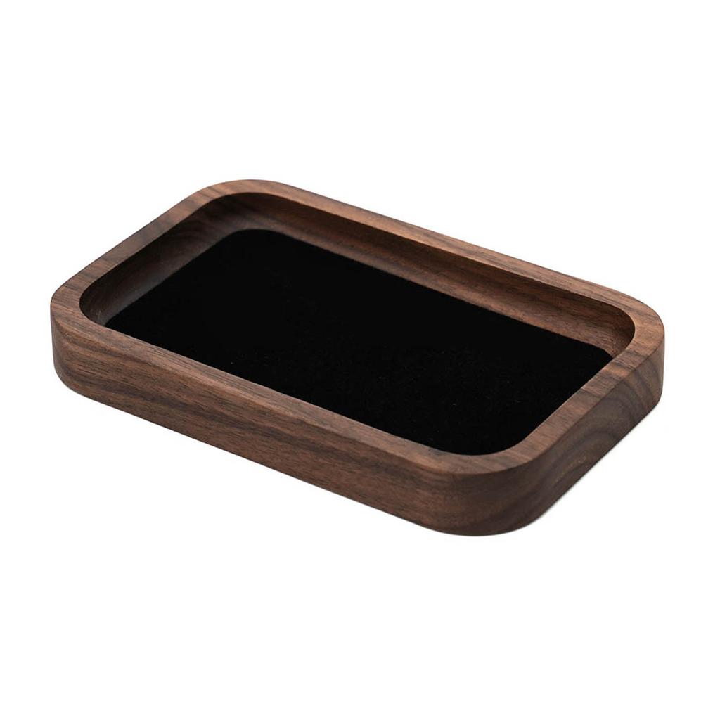 Jewelry Display Geometry Earrings Show Stand Shelf Walnut Wood Rings Holder Tray Jewelry Organizer for Home Decoration