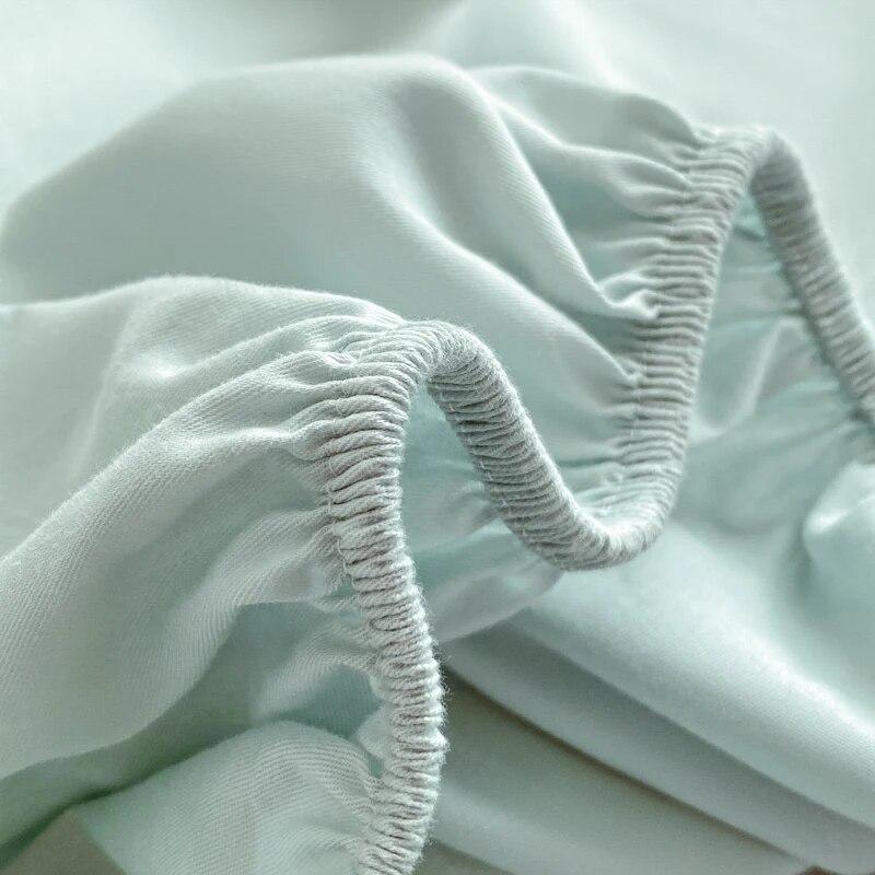 Spannbettlaken, luxuriöser Matratzenbezug aus ägyptischer Baumwolle, bestickte Tagesdecken, elastische Bettwäsche, weiches Bettlaken, kein Kissenbezug