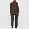 UNIQLO x JW Anderson Flannel Check Long Sleeve Shirt Men shirts Orange-Red 431731-26