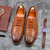 Scarpe Brogue Oxford da Uomo Classiche Stringate Scarpe Eleganti Formali in Nero Marrone Cuoio Blu Navy per Lavoro Matrimonio Ufficio Comode