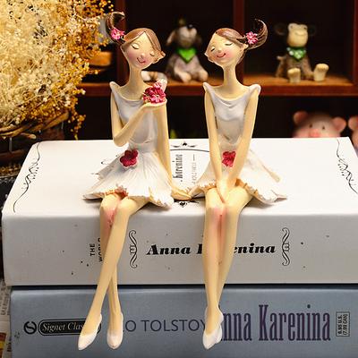 2 teile/satz Schöne Harz Handwerk Figuren Hochzeit Geschenk Hause Dekoration hogar moderno fee nordic garten engel