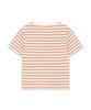 LEE Women Ribbed Stripe T-Shirt Orange