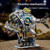 Mechanical Piranha Assembly Building Block Children Toy With Luminous Function