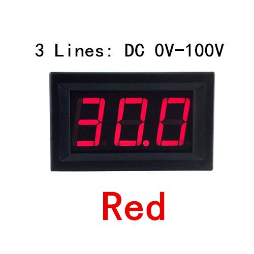 0.56inch Mini Digital Voltmeter DC 4.5V to 30V Digital Voltmeter Voltage Panel Meter For 6V 12V 24V Electromobile Motorcycle Car
