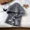 Korean Style Knitted Beanie Hat For Women Adjustable Bow Tie Lazy Style Winter Warm Soft Balaclava Hat Outddoor Windproof Bonnet