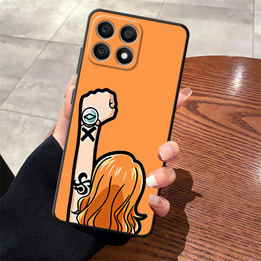 

One Piece Мультяшный чехол для телефона с Луффи и Зоро для Honor X9c X8 90 Lite 8X X9 X7a 70 X9a Honor X8 5G