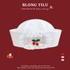 Sailor Hat With Bow Mesh Breathable Cotton For Summer And Spring Wear