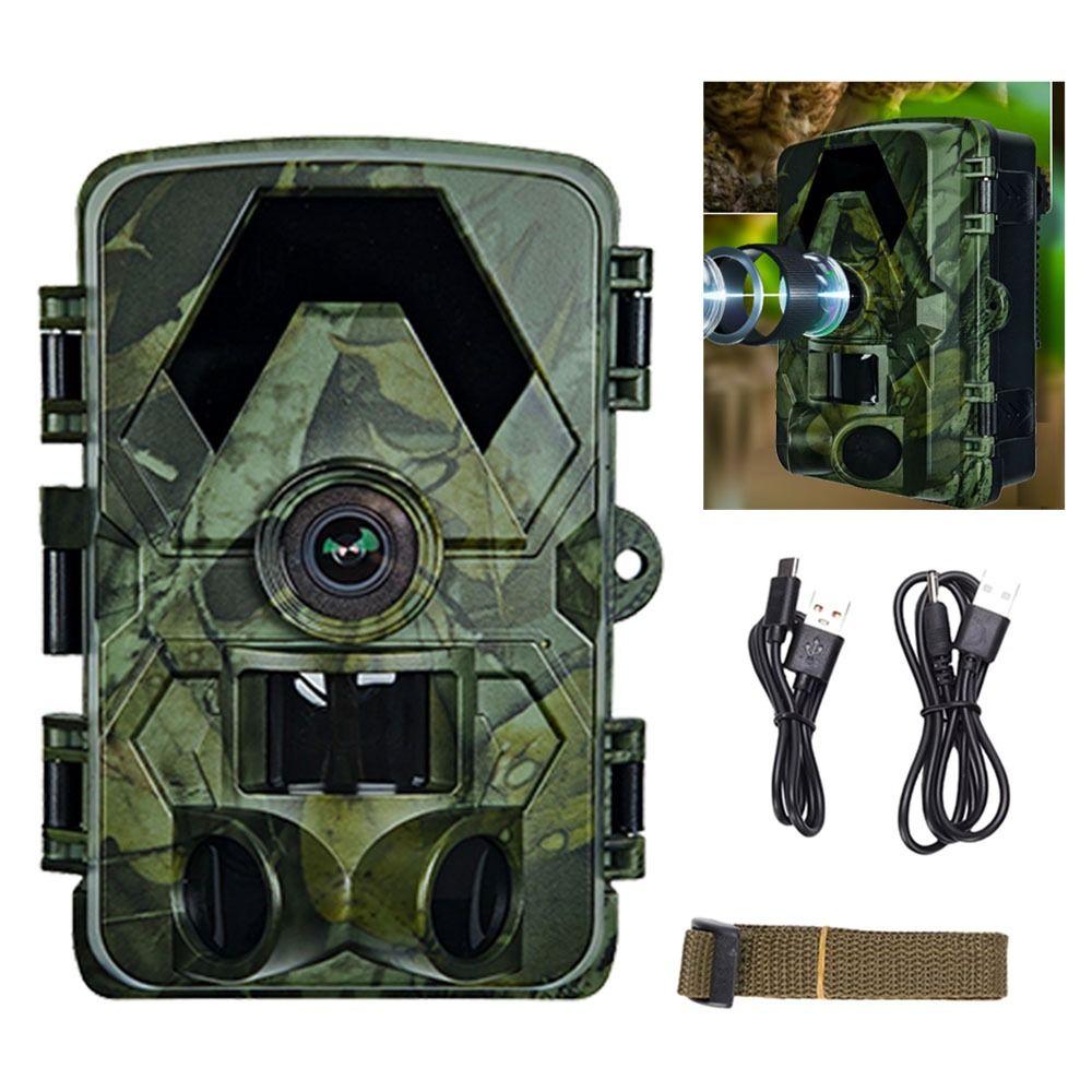 120° Wide-Angle Outdoor Infrared Trail Camera 60MP Wildlife Tracker Camera  Game Monitoring