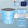Folding Portable Washing Machine With Dryer Bucket for Clothes Socks Underwear Mini Cleaning Machines Centrifugal Washer Travel