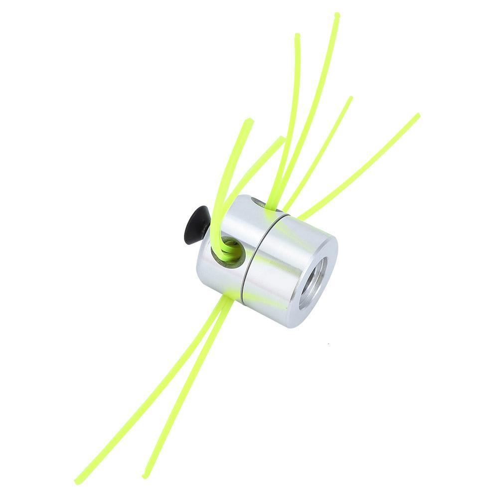 Lawn Mower Aluminum Grass Trimmer Head with Nylon Trimming Line Set Replacement Parts