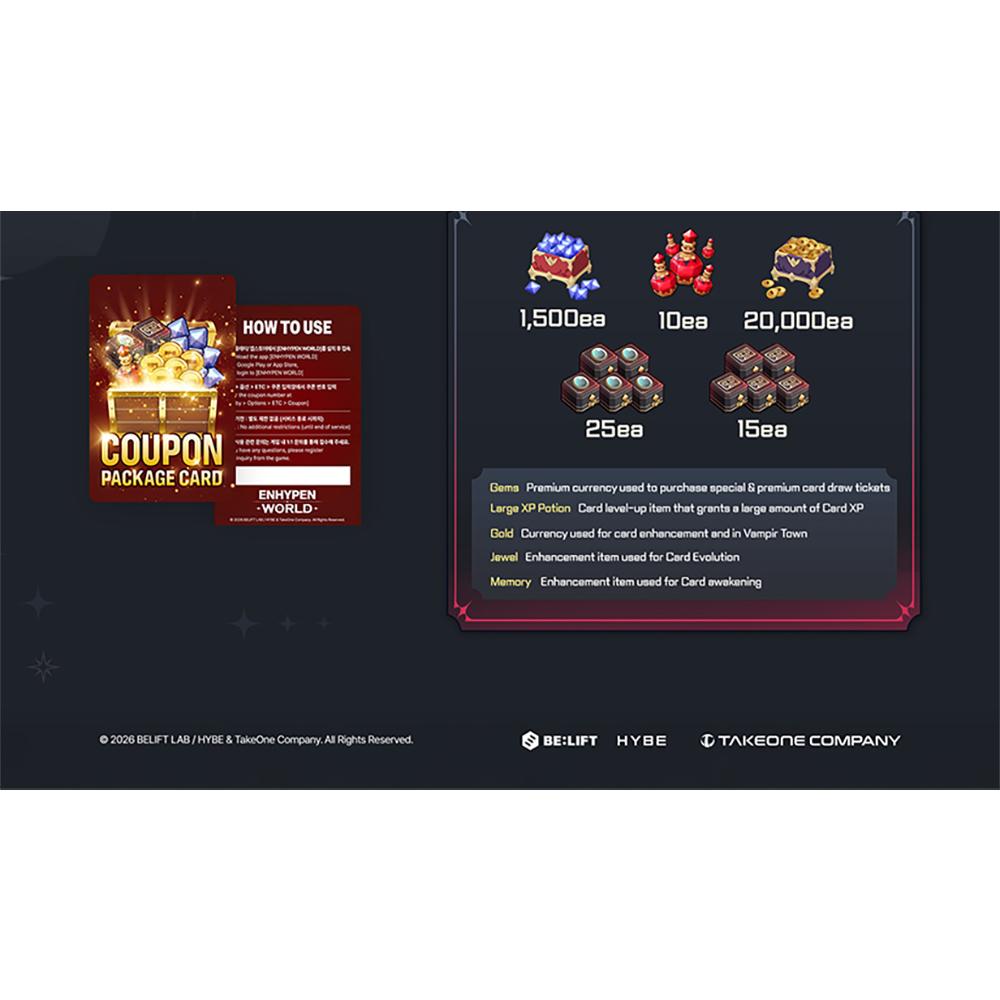[Pre-order] ENHYPEN - [ENHYPEN WORLD] AFTER CLASS GAME PACK ver.