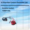 Vehicle-mounted reversing rearview camera, AI detection, human-shaped sound and light alarm, truck and car recorder monitoring 7